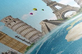 Stampa su tela – Giro del mondo