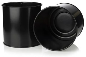 Fioriera in metallo OSLO 95x17 cm nero/oro