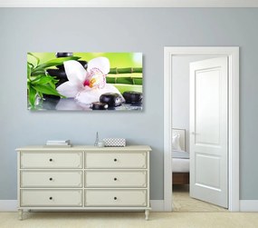 Stampa su tela – Orchidea con tema giapponese