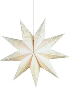 Markslöjd 700319 - Decorazione di Natale SOLVALLA 1xE14/25W/230V bianca 45 cm