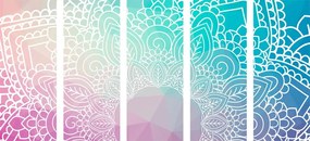 Quadri 5 pezzi – Elementi di Mandala