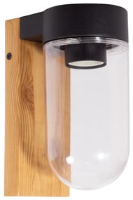 Applique da Esterno Color Legno con Base E27 IP54