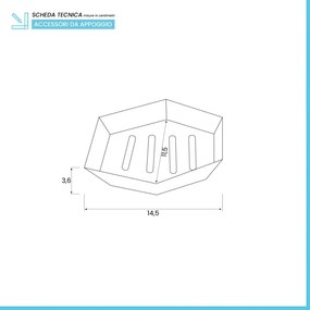 Porta Sapone Grigio Trasparente In Plastica ABS Diamante