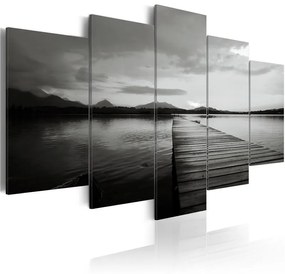 Quadro Island of Memories  Colore Grigio, Dimensioni e Misure 200x100