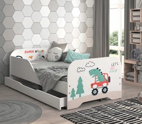 Letto completo per bambini 140 x 70 cm - T-REX