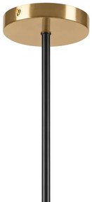 Lampadario a sospensione con supporto rigido GEORGIA 5xG9/5W/230V oro/fumé beige