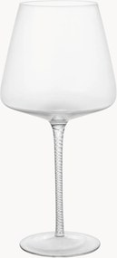 Set di 4 bicchieri da vino rosso in vetro soffiato Bellevue