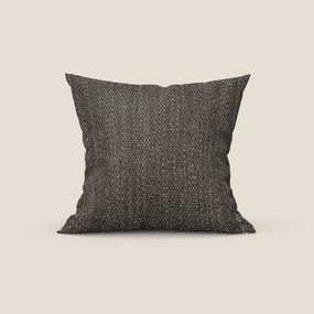 Levante cuscino disponibile in diversi colori in pregiato bouclé riciclato fresco dalla trama melangiata smacchiabile T16 marrone