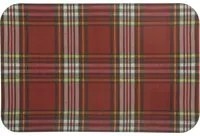 Tovaglietta tartan rosso 29,5x45 cm in plastica