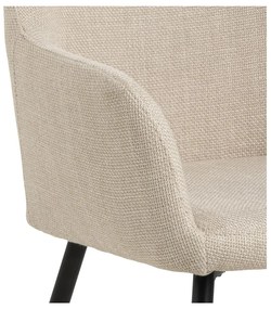 Set di sedie da pranzo beige in imbottito con braccioli 2 pz Lizzy – Actona