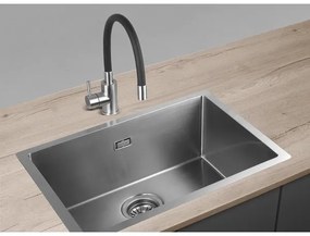 Concept BDC7138 - Miscelatore per lavello con collo flessibile, cromo lucido/nero