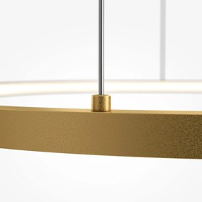 Lampadario A Sospensione Moderno Glint Alluminio Ottone 1 Luce Led 36W