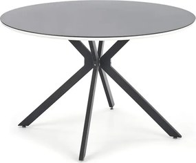 Tavolo rotondo MDF + vetro + metallo Avelar - p 120 x h 76 cm