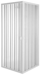 Box Doccia a Soffietto 80x100 in PVC Riducibile a 70x90 con Apertura Laterale