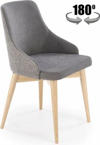 Sedia girevole Malaga grigio H79