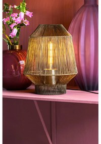 Lampada da tavolo color bronzo (altezza 38 cm) Vitora - Light &amp; Living