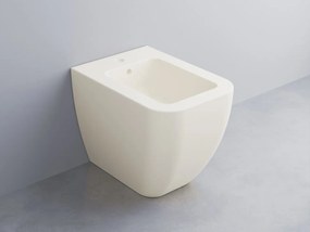 Cielo Shui Comfort bidet filo muro a pavimento monoforo in ceramica talco