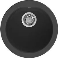 Lavello Tondo Elleci Incasso Fox ROUND Granitek Nero LGFROU40