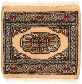 Bokhara Tappeto orientale 30x30 Beige (Pakistan) Annodato A Mano