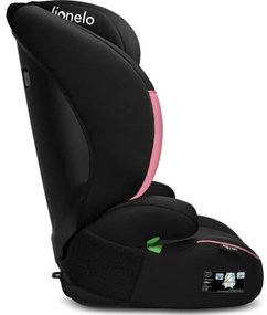 Lionelo - Seggiolino auto LARS i-Dimensioni 100-150 cm nero/rosa