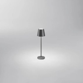 MINI DIVA Lampada da tavolo ricaricabile a batterie in alluminio pressofuso verniciato a polvere per uso interno/esterno