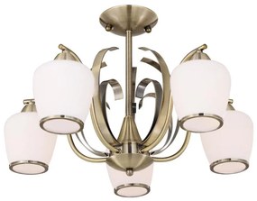 Lampadario a sospensione con supporto rigido OPERA 5xE27/60W/230V