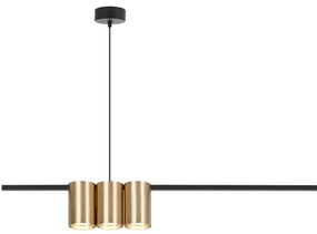 Lampadario a sospensione con filo GENESIS 5xGU10/8W/230V oro