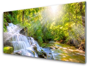 Pannello paraschizzi cucina Cascata della foresta naturale 100x50 cm