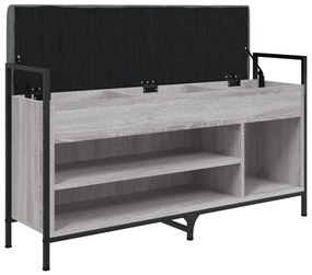 Panca porta scarpe grigio sonoma 105,5x32x57,5 cm