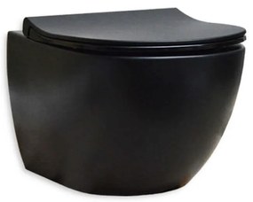 Wc Vitra Sento sospeso nero opaco rimless