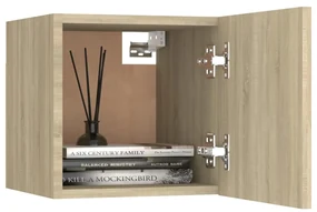 Set mobile porta tv 6 pz rovere sonoma in truciolato