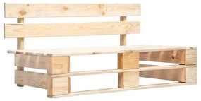 Set divani in pallet con cuscini 4 pz in pino impregnato