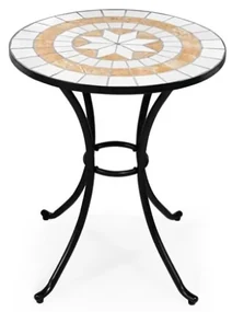 Tavolo Bistrot Tondo 60 Cm Piano In Mosaico E Acciaio Da Esterno Dalì