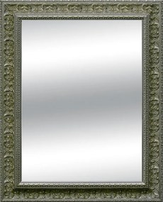 Specchio rettangolare in legno argento 97 x 137 cm