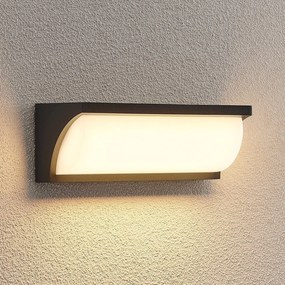 Applique da esterni a LED Aune Lucande, Nero, Alluminio, Moderno, Applique LED da esterni