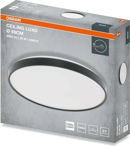 Osram - Plafoniera LED CEILING LUXO LED/36W/230V Ø 49 cm nera