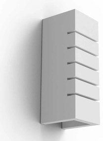 Applique da Parete in Gesso Pitturabile Rettangolare E14