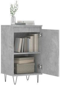 Credenze 2 pz grigio cemento 40x35x70 cm in legno multistrato