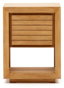 Kave Home - Mobile da bagno Kenta legno massiccio di teak finitura naturale 60 x 45 cm