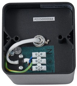 Faretto da superficie di design nero GU10 70mm orientabile e inclinabile - Vox