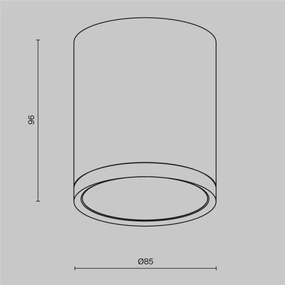 Maytoni C086CM-GX53-MRD-W - Faretto HOOP 1xGX53/15W/230V bianco