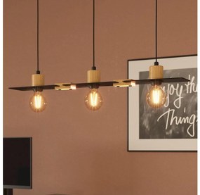 Eglo 43752 - Lampadario a sospensione con filo BRAMERTON 3xE27/40W/230V