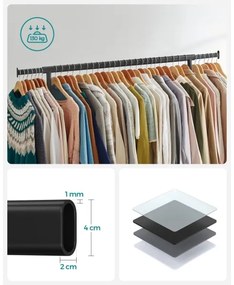 Appendiabiti mobile LINEA, nero