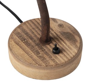 Lampada da tavolo rustica marrone ruggine - Rax