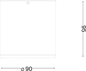 Ideal Lux - Faretto da esterno TECHO 1xGU10/20W/230V Ø 9 cm IP54 marrone