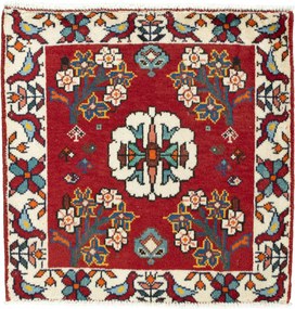 Shiraz Tappeto persiano 60x60 Rosso (Iran) Annodato A Mano