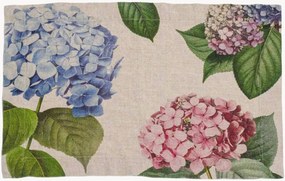 Set di 2 tovagliette in lino Hydrangea