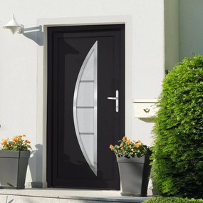 Porta Ingresso Antracite 108x208 Cm İn Pvc /