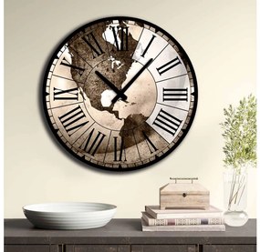 Orologio da parete Ø 50 cm, 1xAA, colore marrone