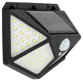Lampada solare da parete LED 1W 3,7V 6500K IP44 con sensore e batteria 1200 mAh